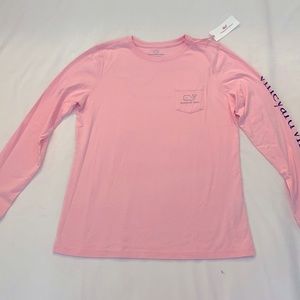 Pink Vineyard Vines Long sleeve t-shirt
